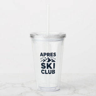 Copo De Acrílico Apres Ski Club Logotipo da Montanha - Inverno Masc