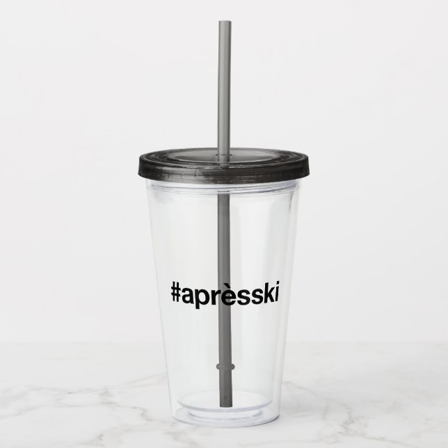 Copo De Acrílico APRES SKI Hashtag (Frente)