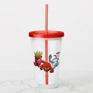 Copo De Acrílico Aqua Teen Hunger Force Anime Graphic