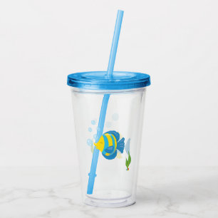 Copo De Acrílico Aquário de Pet Fish Bowl