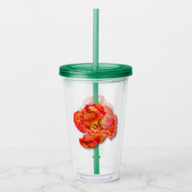 Arte Digital Flaming Orange Parrot Tulip