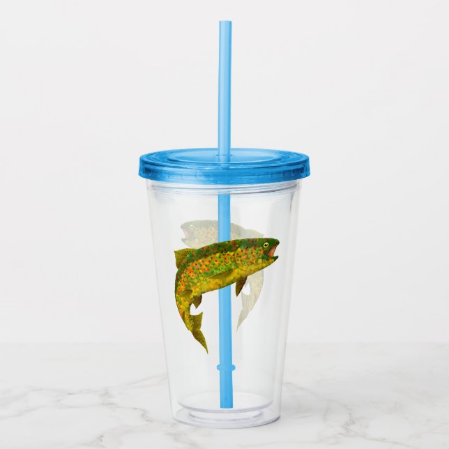 Copo De Acrílico Aspen Arco-Íris Folha 3 (Frente)