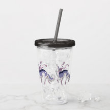 Balé Borzoi Acrylic Tumbler Cinza