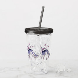 Copo De Acrílico Balé Borzoi Acrylic Tumbler Cinza