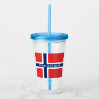 Bandeira norueguesa do partido escandinavo da Noru