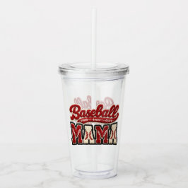 Copo De Acrílico Baseball Mama