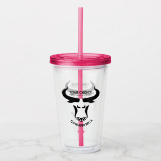 Copo De Acrílico BRCA Previvor conquistam o Tumbler