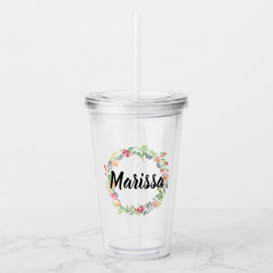 Copo De Acrílico Bridesmaid / Madrinha de casamento personalizada