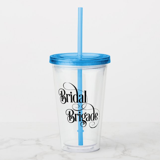 Copo De Acrílico Brigada Nupcial (Frente)