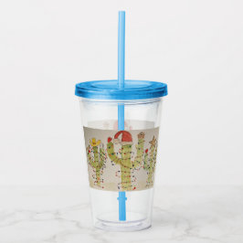 Copo De Acrílico Cactus Natal