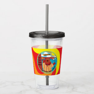 Copo De Acrílico Camp Site Groovy Bear Kids Tumbler