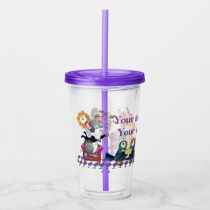Copo De Acrílico Camundongos e esquilos tocam um concerto