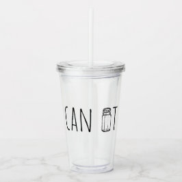 Copo De Acrílico Can It Vintage Glass Jar Canning Season