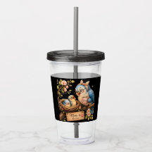Caneca Preta Mãe Está em Casa Presente de Pássaro