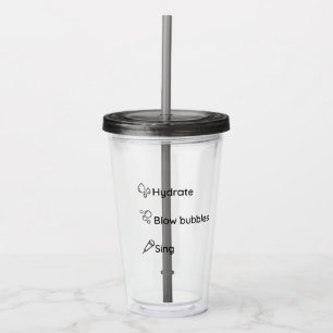 Copo De Acrílico Cantores Palha-Tumbler