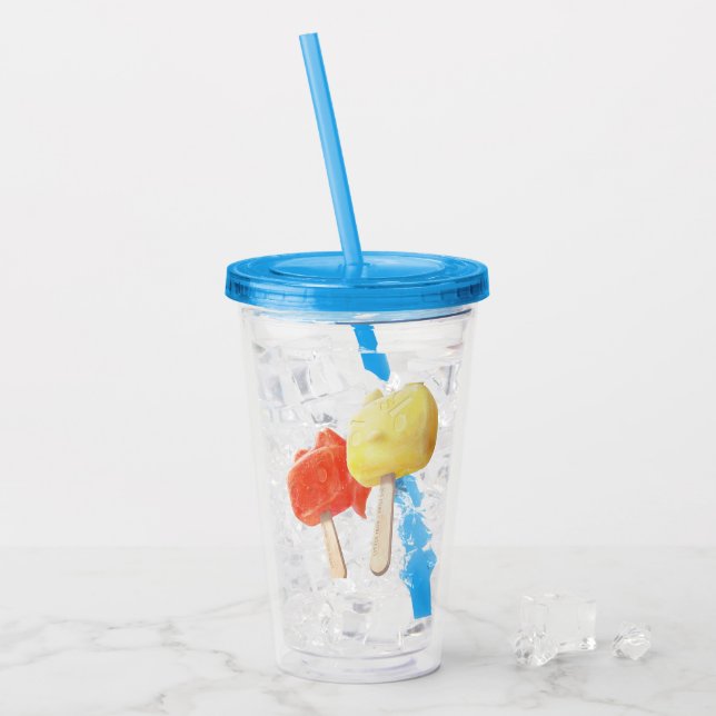 Copo De Acrílico Caracter Popsicles (Gelo frontal)