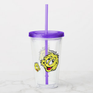 Copo De Acrílico Cartoon Tumbler: Feliz Tênis Ball Engraçado