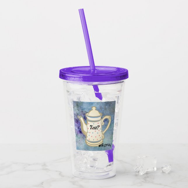 Copo De Acrílico Chá? #FROMily Da Fandom Liu Diner Design (Gelo frontal)