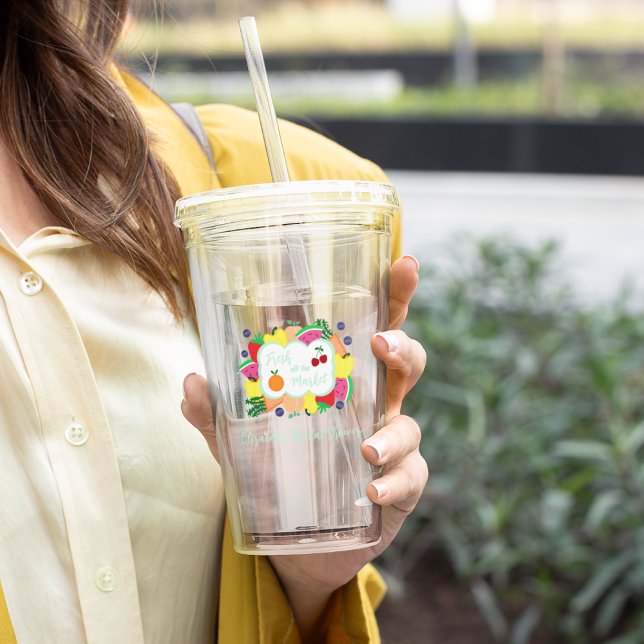 Copo De Acrílico Chuva de Presentes da Noiva Fresh Off The Market (Criador carregado)