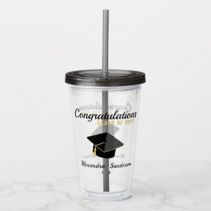 Copo De Acrílico Classe de Graduação Mínima Moderna de 2023 Glass