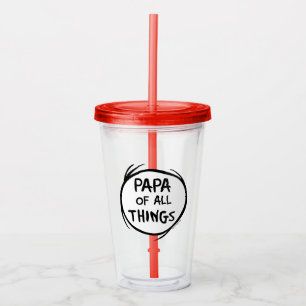 Copo De Acrílico Coisa Um Coisa Dois - Papai de todas as Coisas