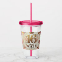 Coleção Murugi Drinkware Sweet16 Aniversário