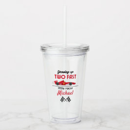 Copo De Acrílico Crescendo Dois Rápidos segundos aniversários De Ca