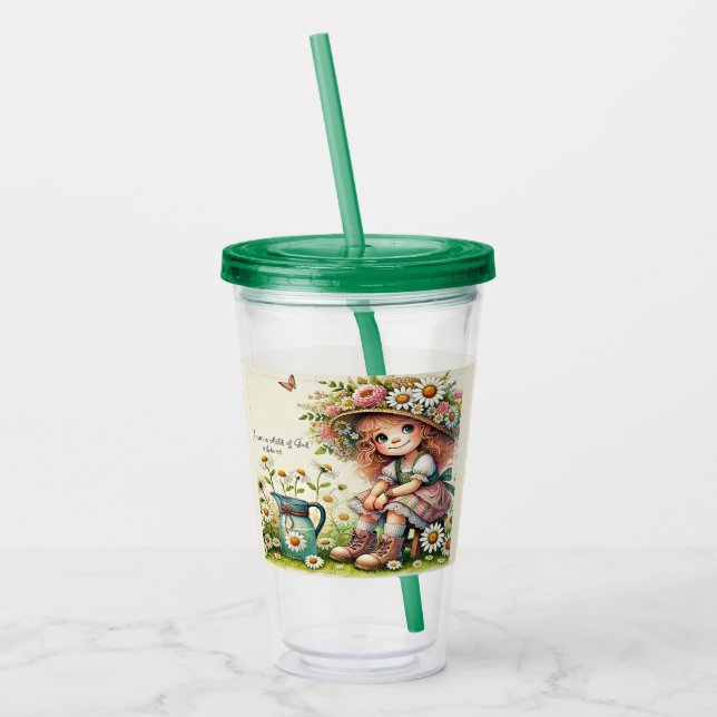 Copo De Acrílico Criança Personalizada da Margarida de Deus (Esquerda)