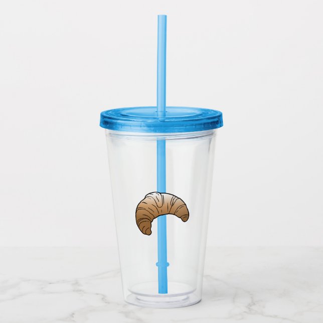 Copo De Acrílico Croissant Acrylic Tumbler (Frente)