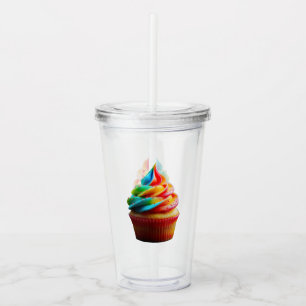 Copo De Acrílico Cupa doce giratória da SlipperyJoe com glacê color