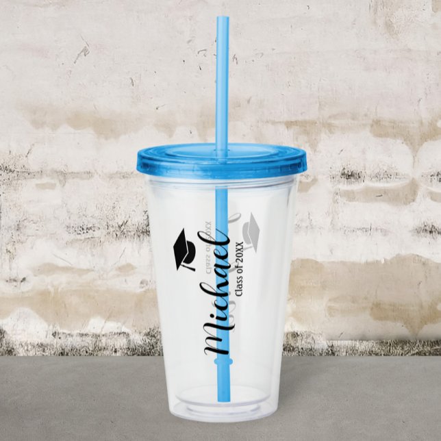 Copo De Acrílico Customized graduation mug with lid (Criador carregado)