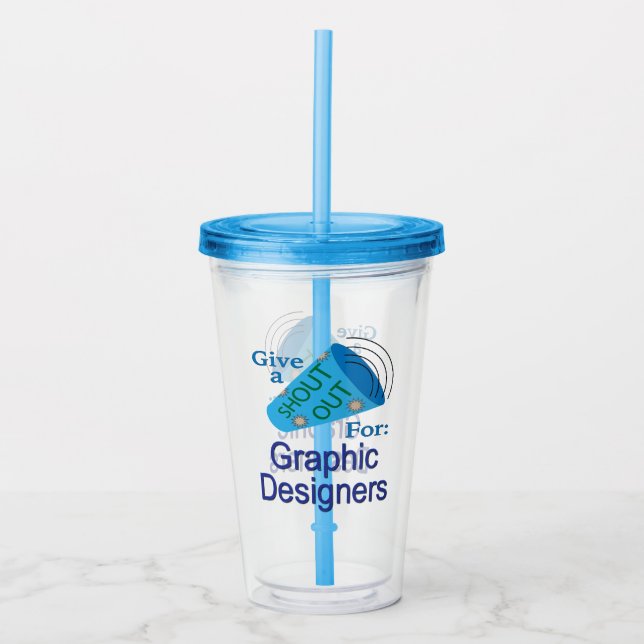 Copo De Acrílico Descubra os designers gráficos (Frente)