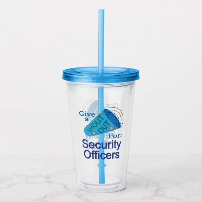 Copo De Acrílico Descubra os oficiais de segurança (Frente)