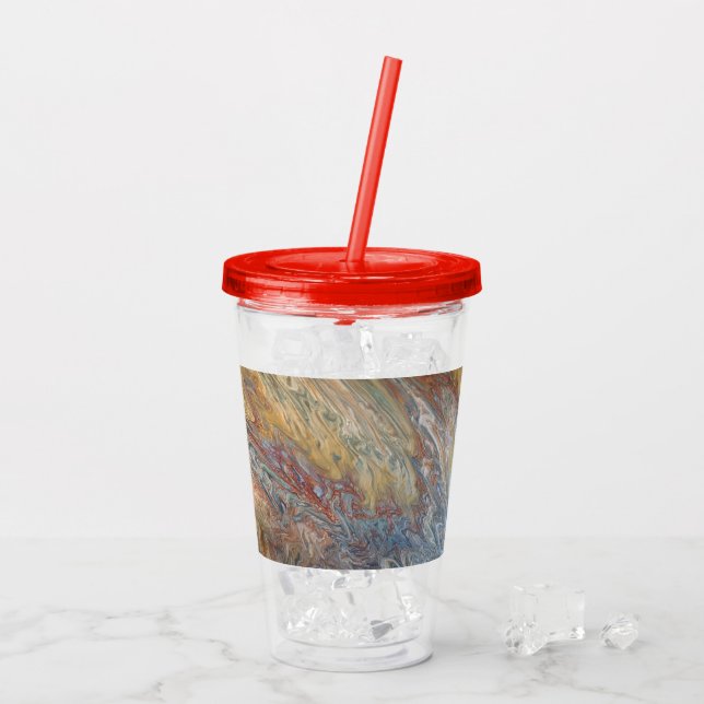 Copo De Acrílico Desert Acrylic Pour Tumbler (Gelo traseiro)