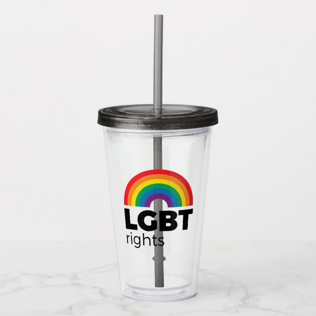 Copo De Acrílico Direitos LGBT (Frente)