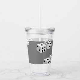 Copo De Acrílico Dispositivos no padrão das cinzas