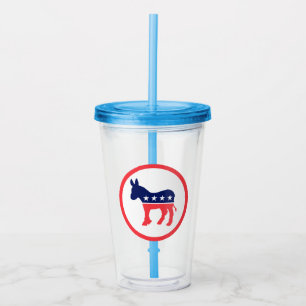 Copo De Acrílico Donkey Democrático