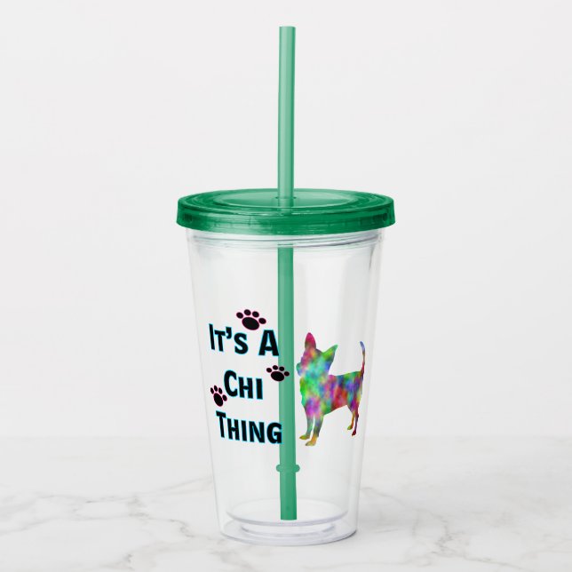 Copo De Acrílico É Uma Coisa Da Chi Caneca De Acrílico (Frente)