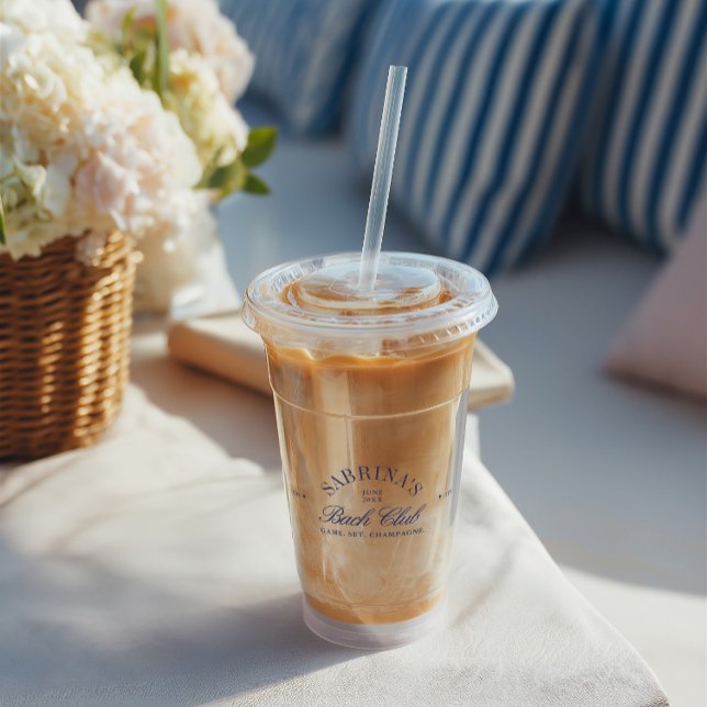 Copo De Acrílico Elegante Retro Bachelorette Bach Club (Elegant Retro Bachelorette Bach Club Acrylic Tumbler)