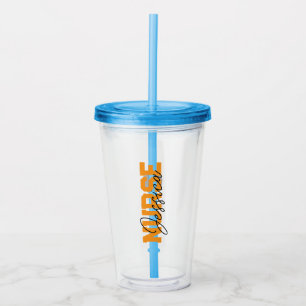 Copo De Acrílico Enfermeiro Personalizado Tumbler Vidro como Gradua