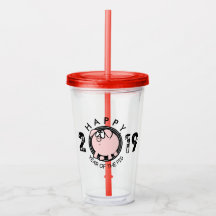 Engraçado 4 Cartoon Pig Year 2019 A Tumbler