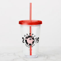 Engraçado 5 Cartoon Pig Year 2019 A Tumbler