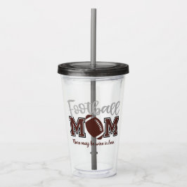Copo De Acrílico Engraçado Futebol Mamãe Acrylic Tumbler