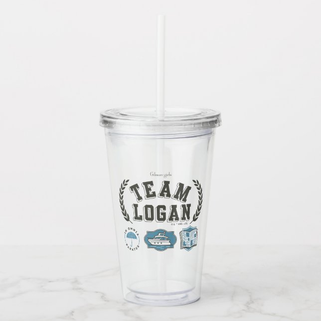 Copo De Acrílico Equipe Logan Gilmore Girls Design (Frente)