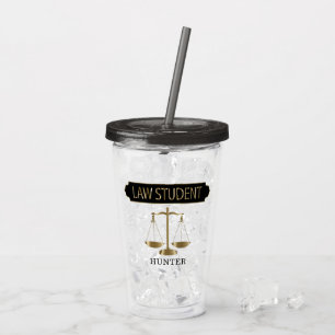 Copo De Acrílico Estudante de Direito - Personalizar