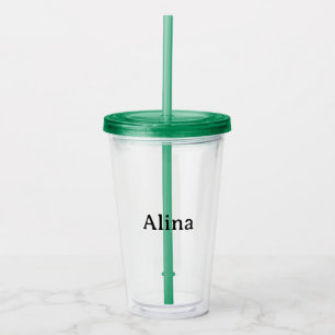 Copo De Acrílico excluir texto adicionar próprio design 16oz claro