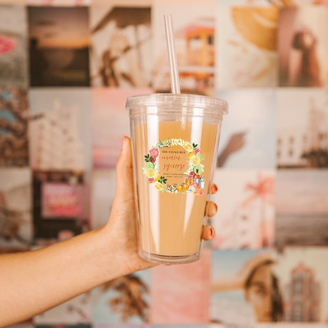 Copo De Acrílico Festa de Fim de Semana da Bachelorette Personaliza (Criador carregado)