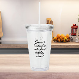 Copo De Acrílico Festa de Natal adora risada