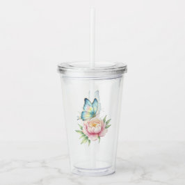 Copo De Acrílico Flor
