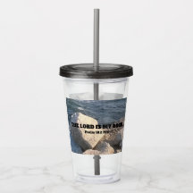 Foto de Ocean The Lord é My Rock Bíblia Verse